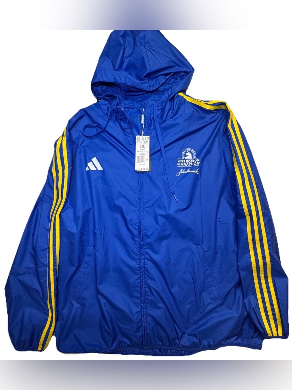 2023 BOSTON MARATHON JACKET BLUE MENS XXL NEW  TAGS